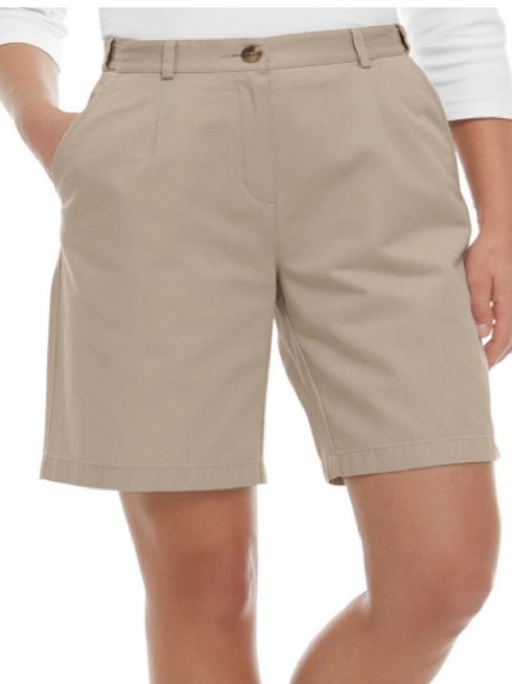 L.L. Bean Women's Original Khaki Bermuda Shorts S466